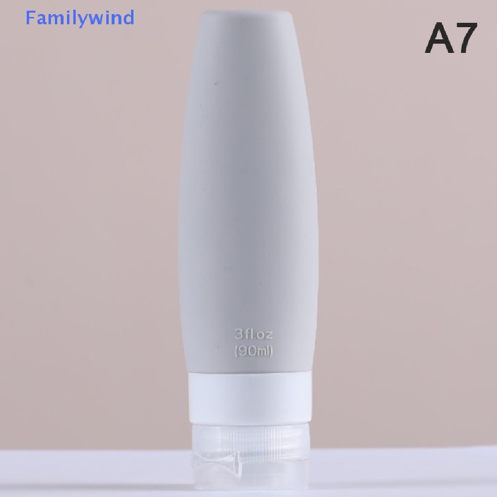 1 Chai Silicone Rỗng 60 / 90ML Có Nút Nhấn Tiện Dụng Mang Theo Du Lịch