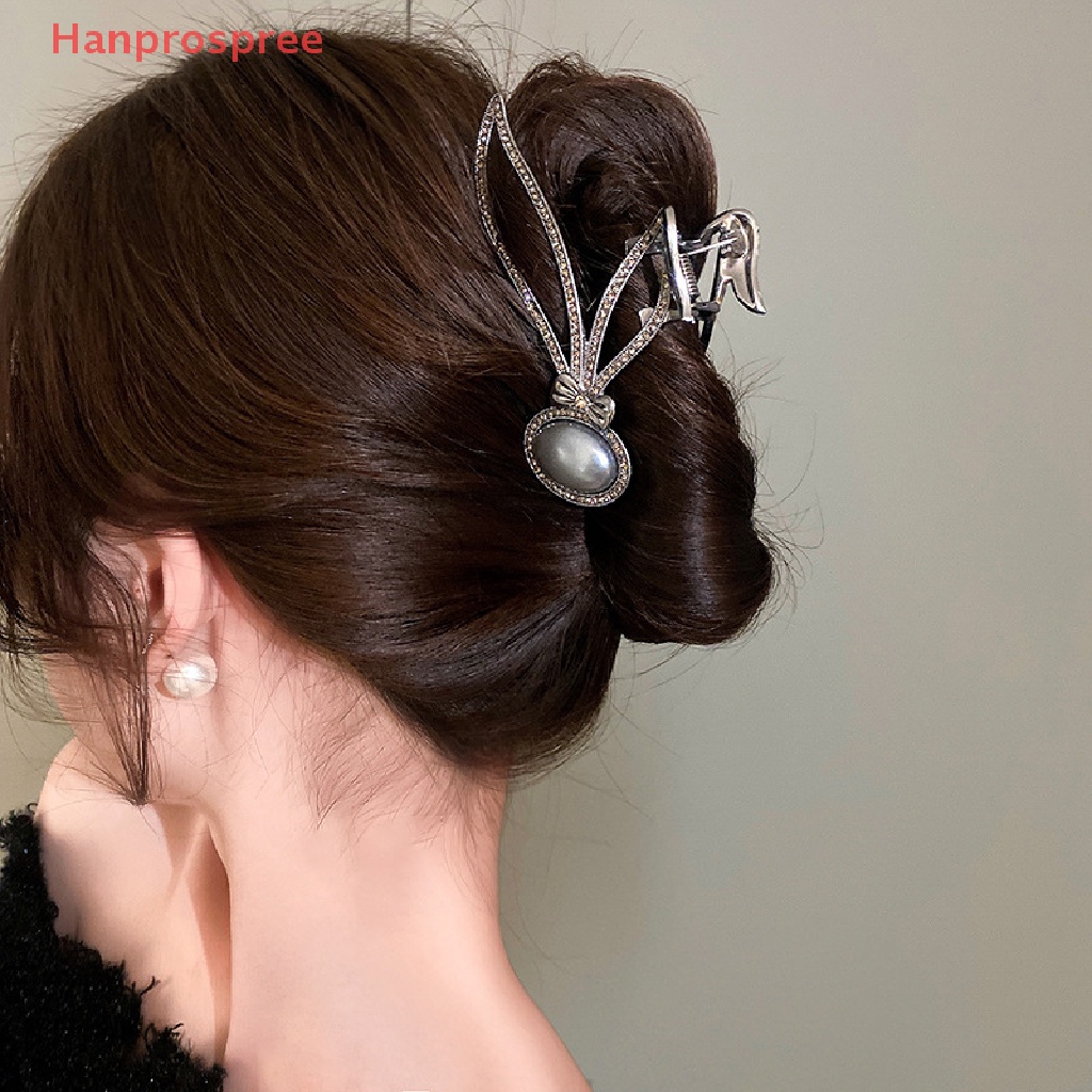 1 Kẹp Tóc Kim Loại Hình Cá Mập Đính Đá Cho Nữ