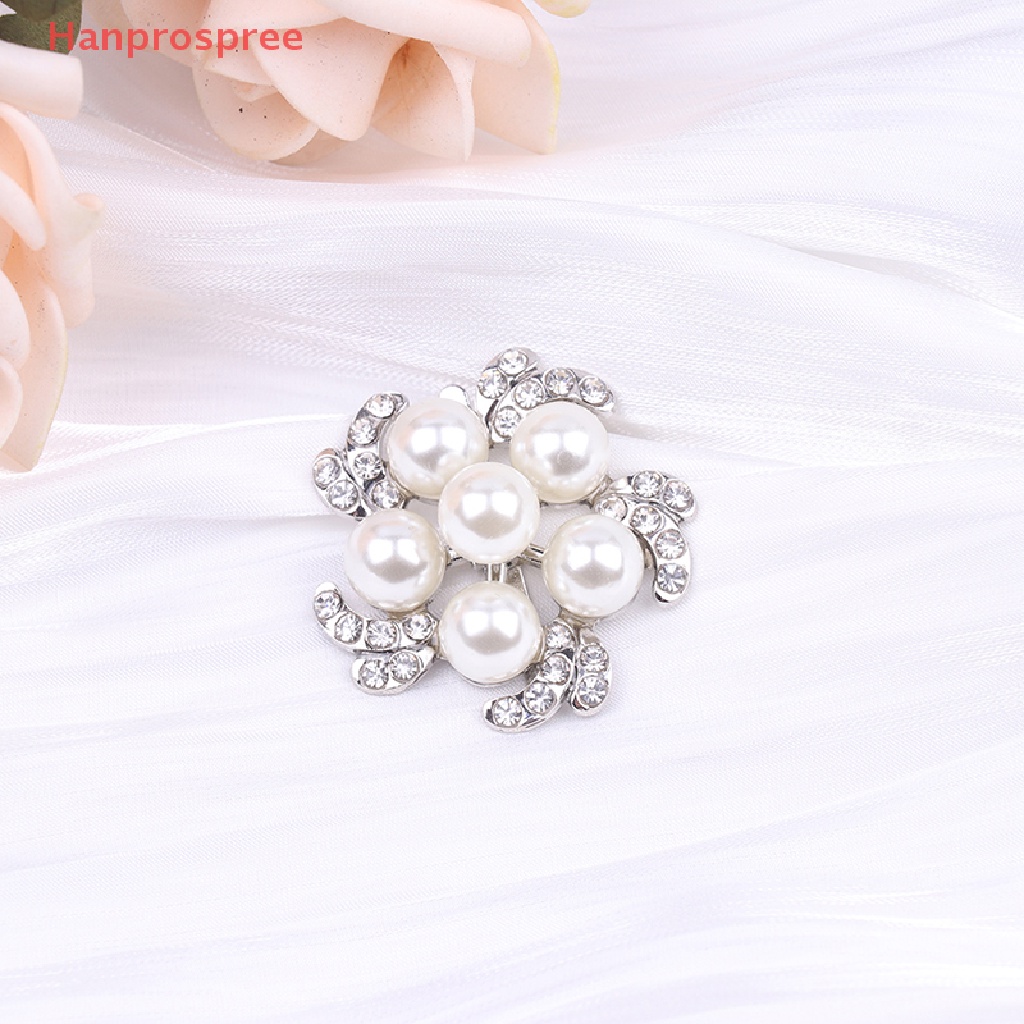 Hanprospree > 1 Kẹp Khóa Giày Cao Gót Đính Ngọc Trai Trang Trí Dành Cho Bạn Nữ