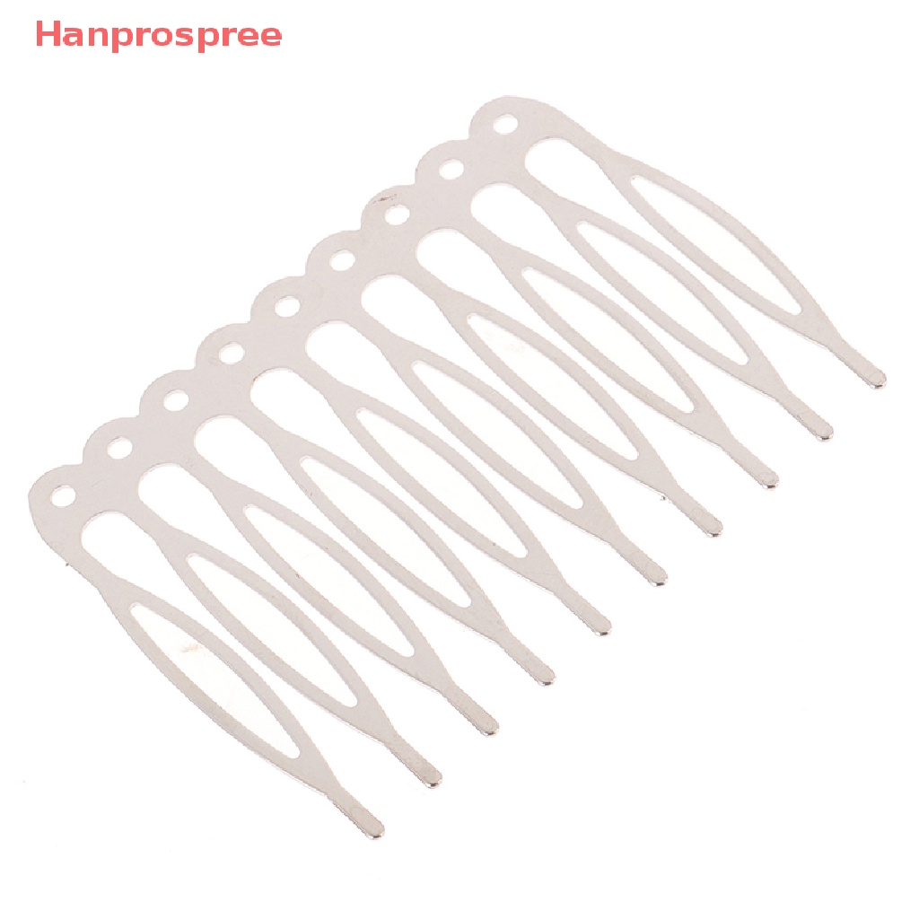 Bộ 10 Kẹp Tóc 5 / 10 Răng Kim Loại Chuyên Dụng Tạo Kiểu Tóc
