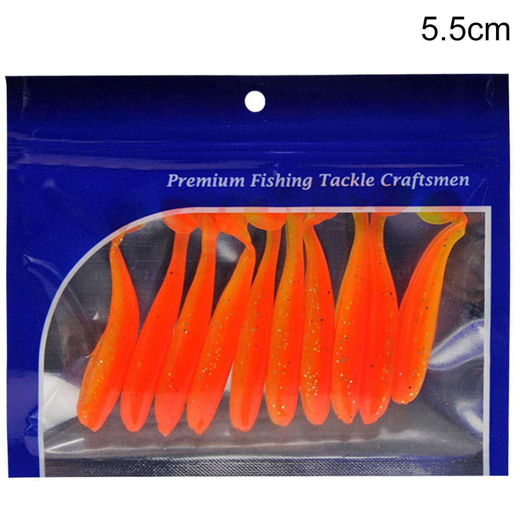 Bộ 10 Mồi Câu Cá Nhân Tạo Bằng PVC Kích Thước 7cm Loại 1