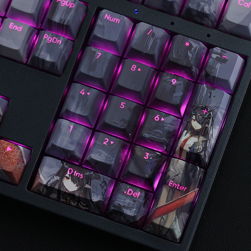 Dusk Keycaps Cherry Profile Anime Arknights PBT Dye Sub Bàn Phím Cơ Keycap