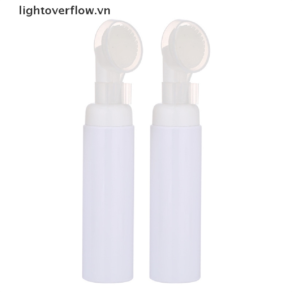 Bình Tạo Bọt Đựng Nước Rửa Mặt Bằng Nhựa Kèm Cọ Vệ Sinh Tiện Lợi