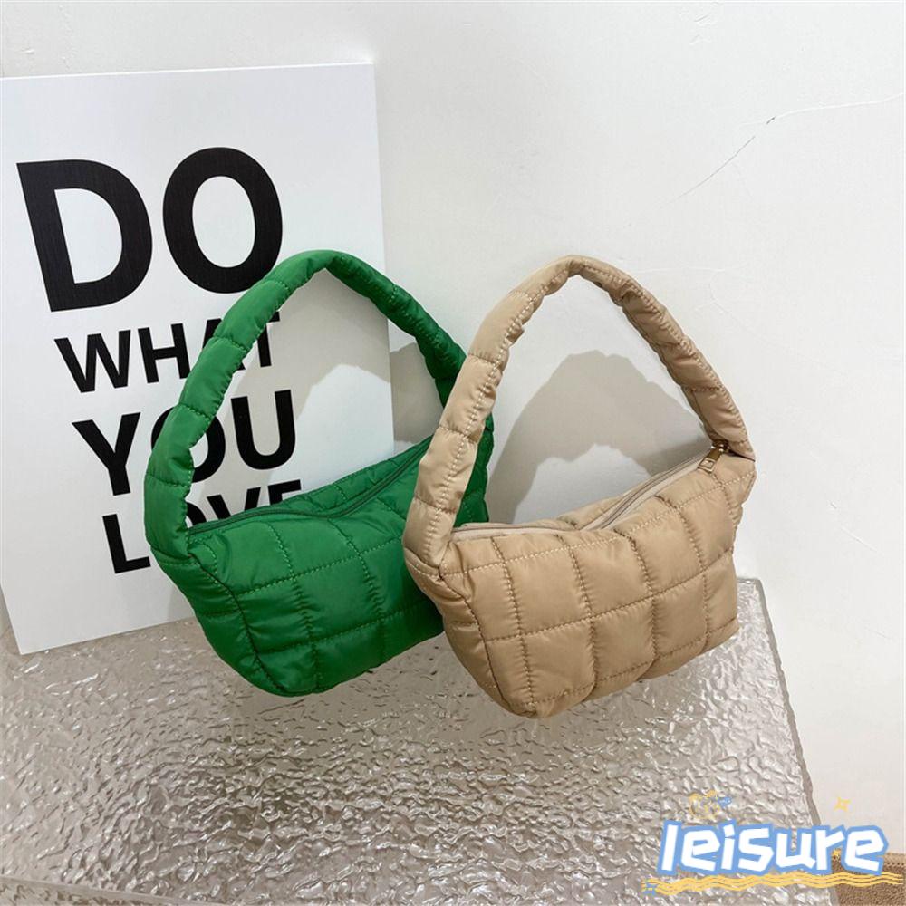 Túi Đeo Vai Nữ Vải Cotton Họa Tiết Caro Thời Trang Mùa Đông