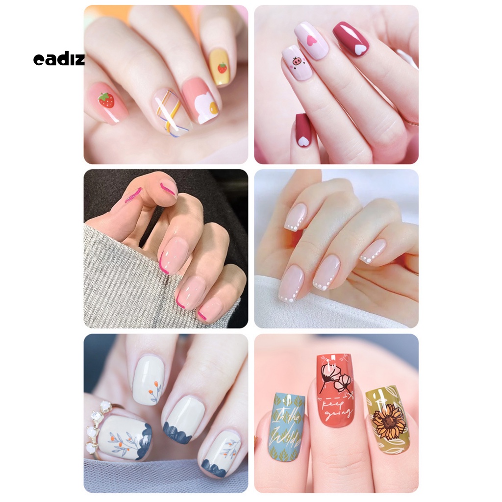 Set 12 Bút Vẽ Móng Nghệ Thuật Chống Nước Không Mùi Dành Cho Nữ