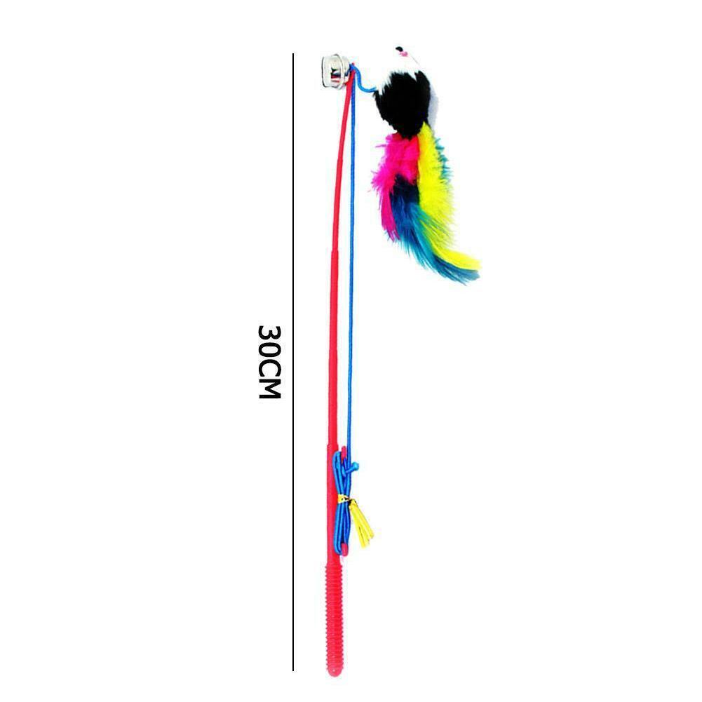 Đồ Chơi Cần Câu Co Giãn Nhiều Màu Sắc B2J1 Dành Cho Mèo Cưng