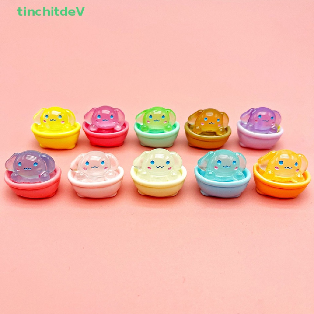 [TinchitdeV] Bộ 2 Chú Chó Nhựa Phát Quang Đáng Yêu Trang Trí Nội Thất