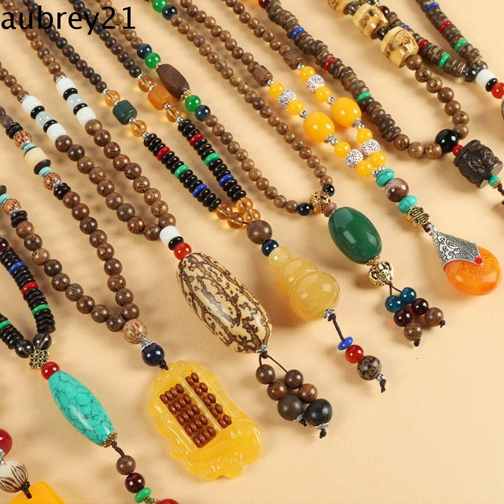 Vòng cổ Mặt Gỗ Hình Voi Phong Cách Boho Thời Trang