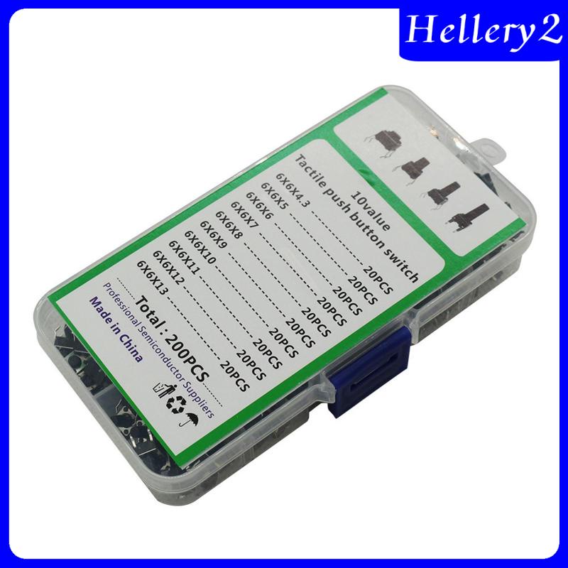 Bộ 200 Nút Công Tắc Nhấn Cho Đèn Pin DIY