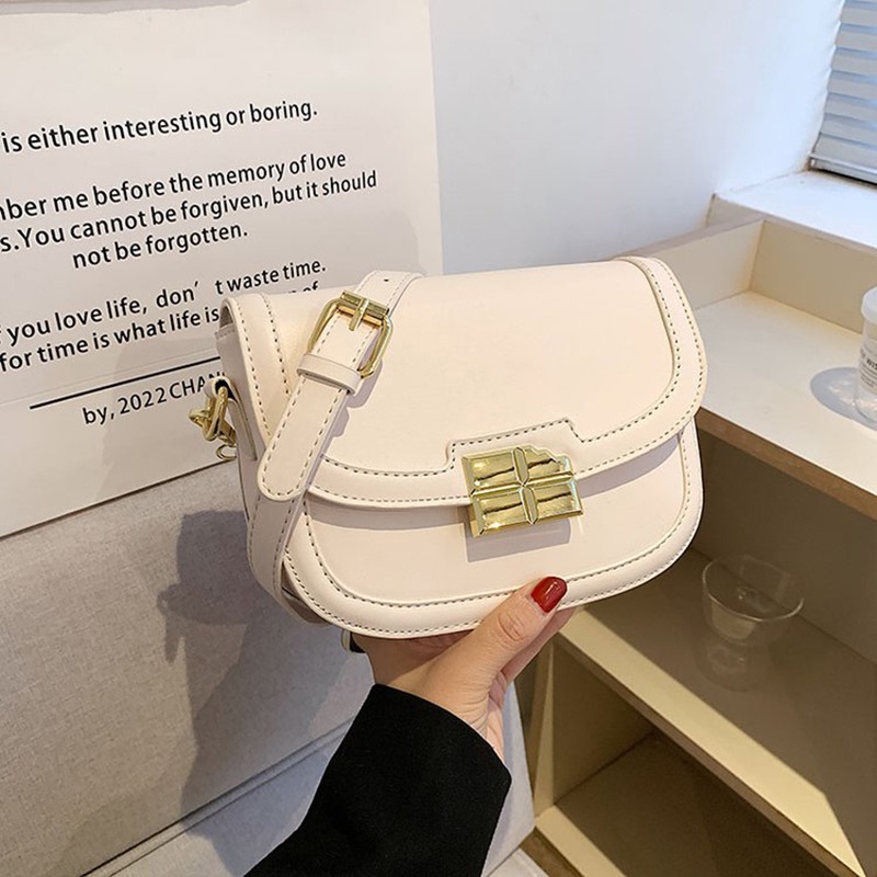 Túi Đeo Vai Màu Trơn Phong Cách Hàn Quốc Thời Trang Cao Cấp Cho Nữ