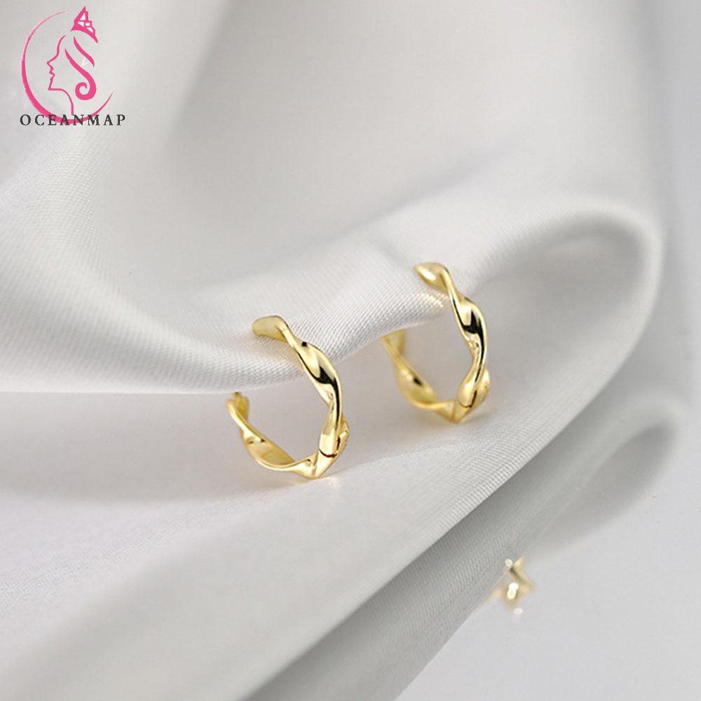 Khuyên tai dạng vòng đơn giản thời trang dành cho nữ