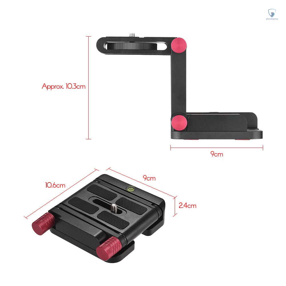 Giá Đỡ Máy Ảnh Đầu Bi Nghiêng Linh Hoạt Bằng Hợp Kim Nhôm Với Ốc Vít 1 / 4 Inch Dạng Chữ Z Tháo Gỡ Nhanh Thay Thế Cho DSLR / Tripod