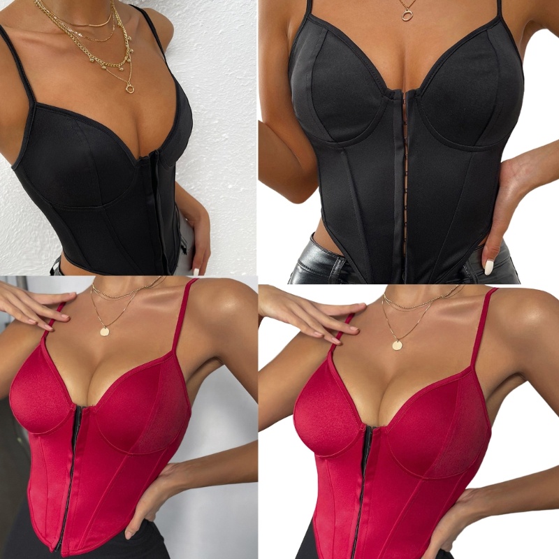 Áo Hai Dây Cổ Chữ V Ôm Dáng Thanh Lịch Hợp Thời Trang Cho Nữ