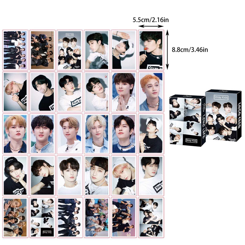 Hộp 30 Ảnh Thẻ In Hình Nhóm Nhạc Straykids Margot3