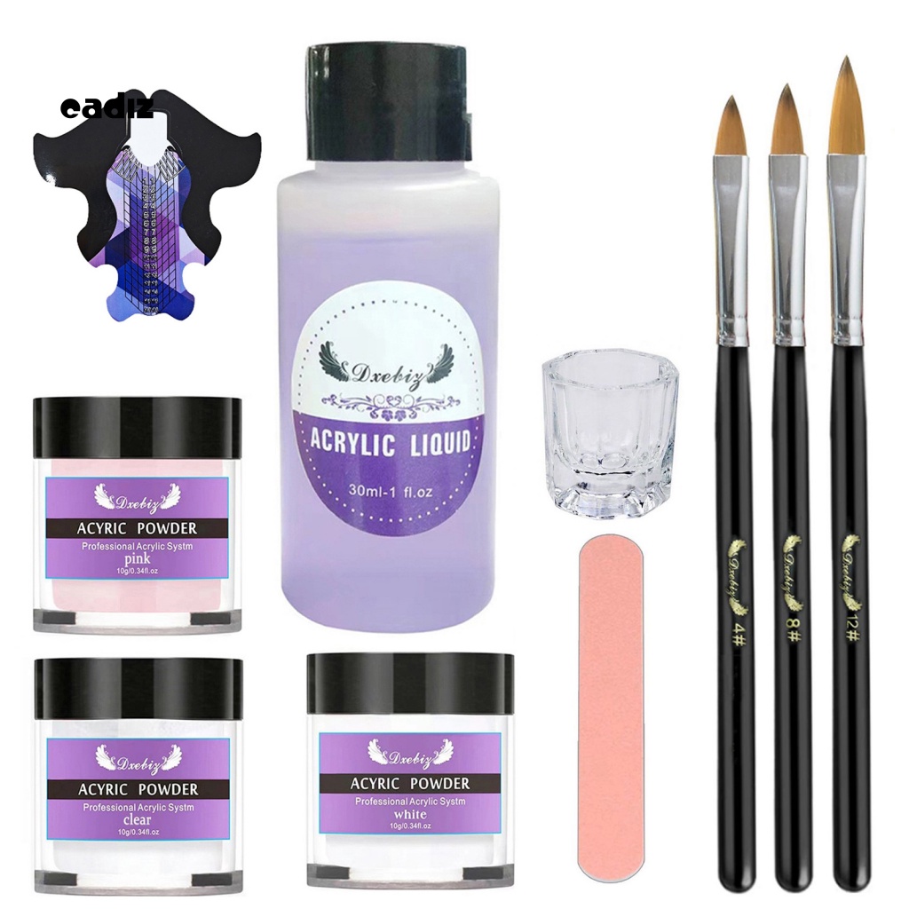 Bộ 10 Cây Dũa Móng Tay Lấp Lánh Chuyên Dụng Cho Trang Trí Móng Nghệ Thuật