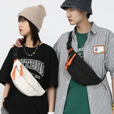 Túi đeo chéo ngực PIERRE LOUES bằng nylon chống nước thiết kế đơn giản thời trang cho nam nữ