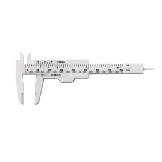 0-80mm Double Scale Plastic Vernier Caliper Mini Ruler Measurement Tool sunnyfun