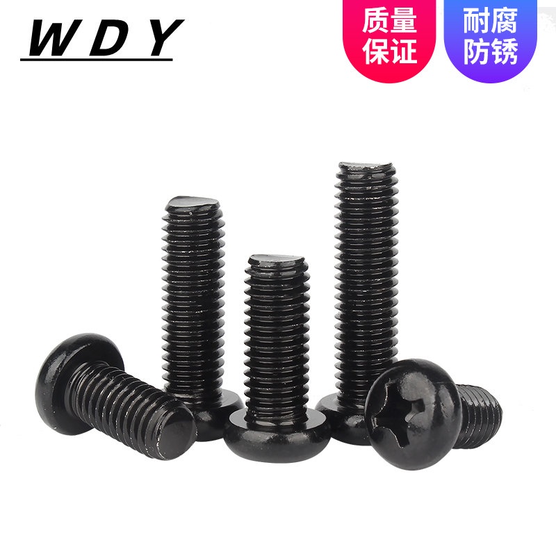 Vít Đầu Tròn Bằng Thép Không Gỉ 304 M2M2.5 M3M4M5 Màu Đen Chuyên Dụng