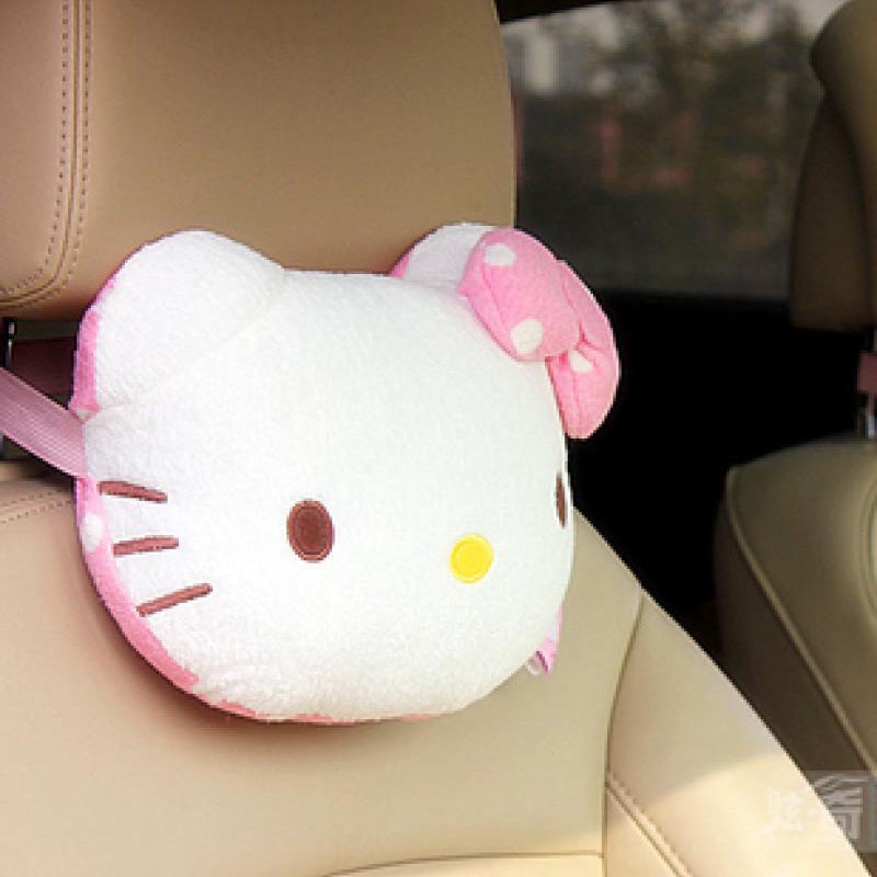 Gối Tựa Đầu Hình Hello Kitty Dễ Thương Cho Ghế Ngồi Xe Hơi | BigBuy360 - bigbuy360.vn