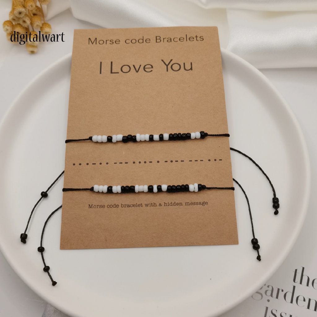 Kỹ Thuật Số| Bộ 2 Vòng Tay Dây Bện Thủ Công Có Thể Điều Chỉnh Kích Thước