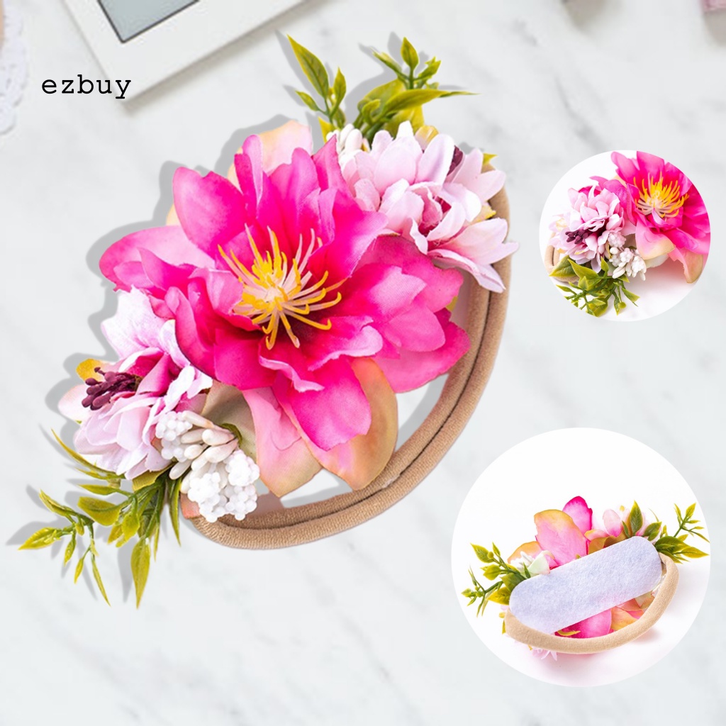 Băng Đô Hoa Hồng Thoáng Khí Sáng Tạo Cho Bé