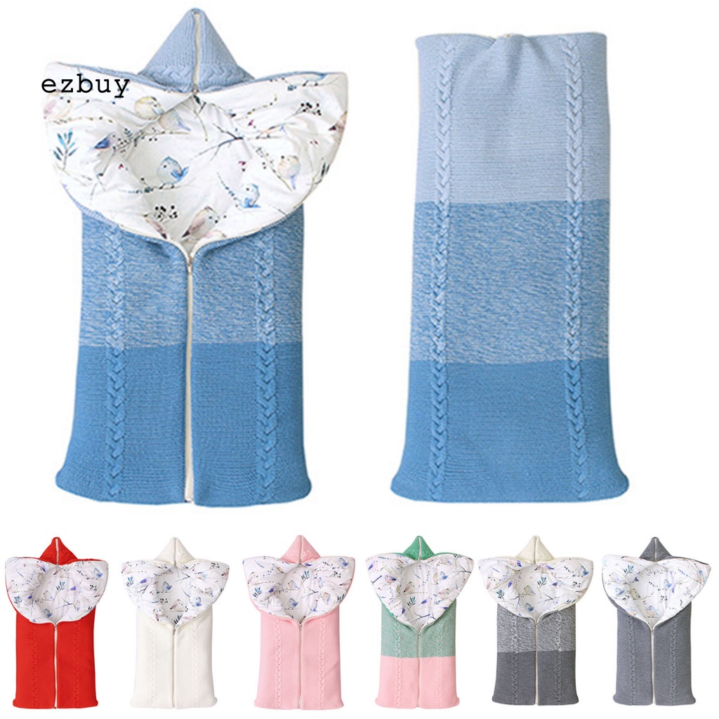 Túi Ngủ Giữ Ấm Mùa Đông Thiết Kế Kiểu Phong Thư 3 Dây Kéo Họa Tiết Hoạt Hình Cho Bé