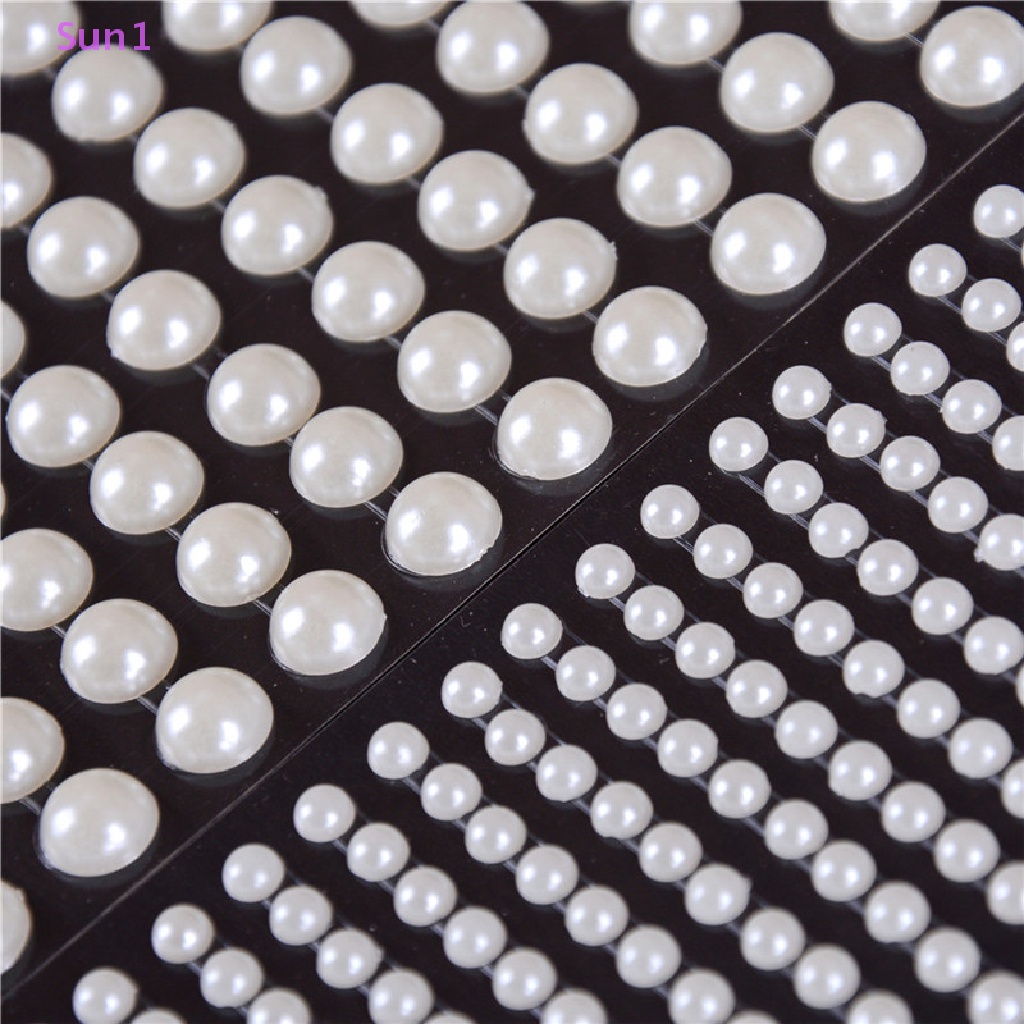 Sun1 > Ngọc Trai Giả Acrylic Tự Dính Trang Trí Đồ Chơi DIY