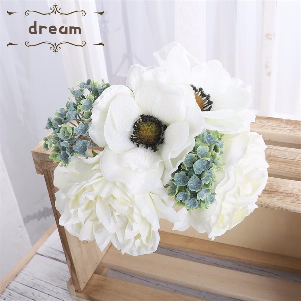 【DREAMLIFE】Artificial Flowers Party Silk Cloth + Plastic Wedding 4 Style Garden Decor
