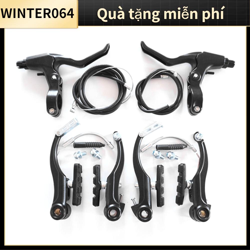 Winter064 Xe Đạp Phía Trước Sau Bộ Phanh V Hợp Kim Nhôm Đường Núi Đi Phụ Kiện Màu Đen