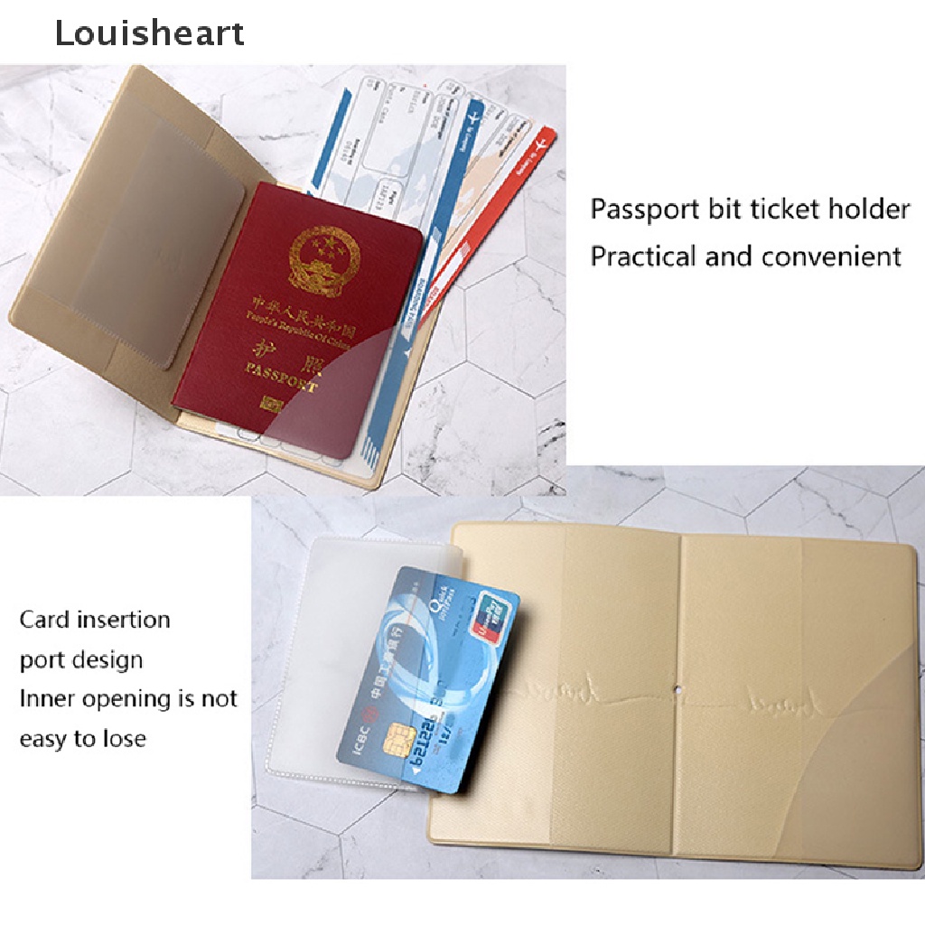 1 Túi Đựng Hộ Chiếu Bằng PVC Chống Nước / Bụi Bẩn Tiện Dụng Khi Đi Du Lịch