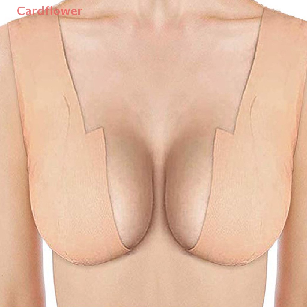 &lt;Cardflower&gt; Boob Tape Women Breast Nipple Covers Push Up Bra Body Invisible Breast Lift New