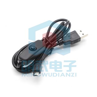 Dây Cáp Sạc raspberry pi 1m usbto micro usb Có Công Tắc 2.5a