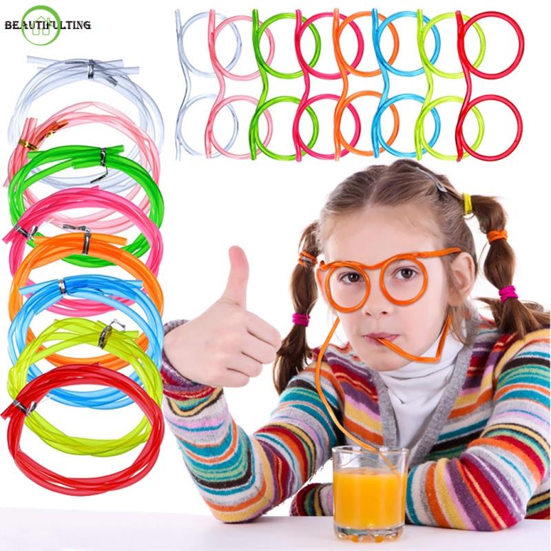 Ống hút nhựa hình mắt kính vui nhộn cho Halloween