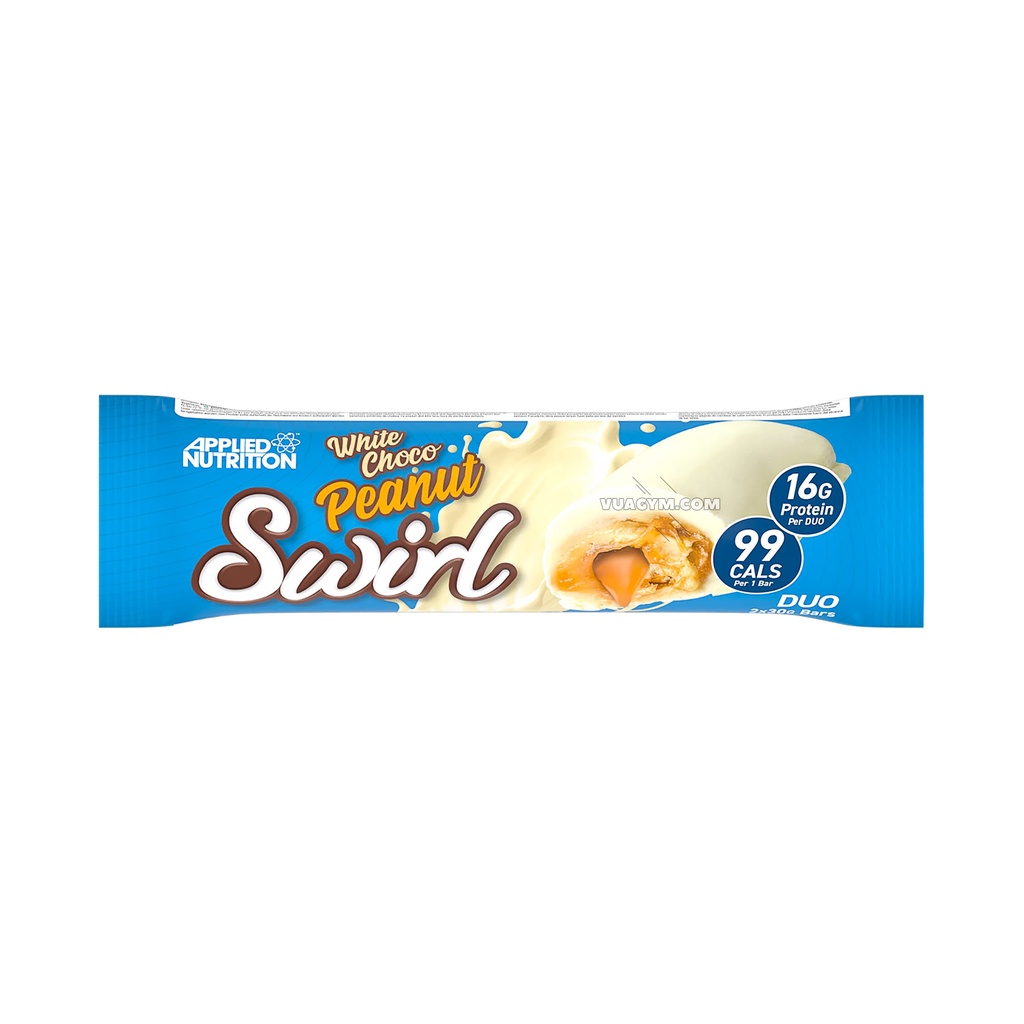 Thanh snack Applied Nutrition - Swirl Duo Bar - Hỗ trợ năng lượng và giảm cảm giác đói - Chính Hãng