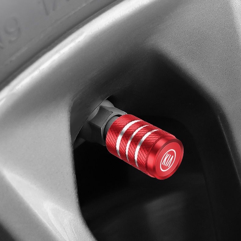 Bộ 5 Nắp Van Lốp Xe Hơi KIA KX3 / 5 / 7 Stonic Sportage Roi Forte K3K5K7