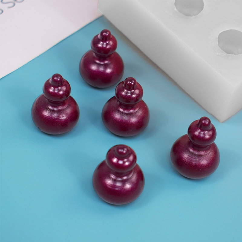 Khuôn Silicone 6 Ngăn Tạo Hình Quả Bầu Trang Trí Bánh / Làm Chocolate 3D