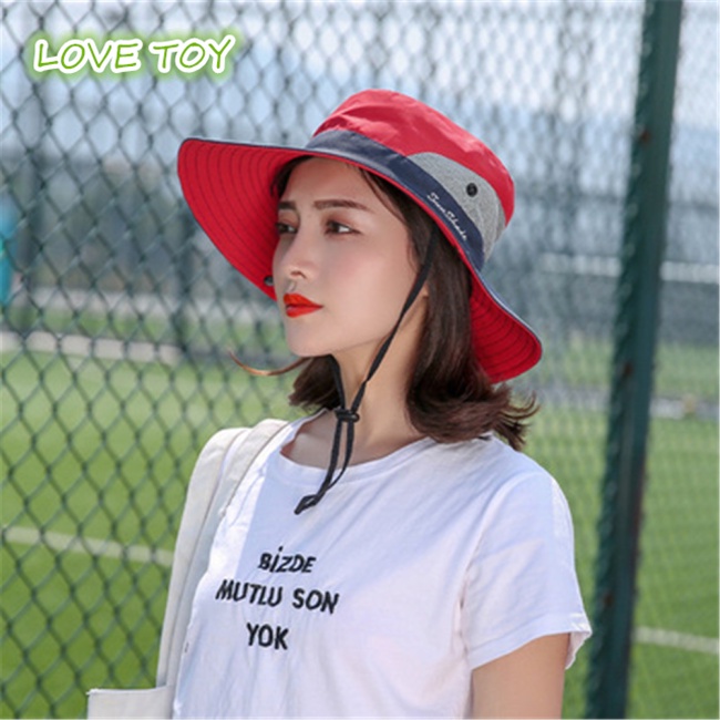 Nón Rộng Vành Phối Lưới Thoáng Khí Dành Cho Nữ