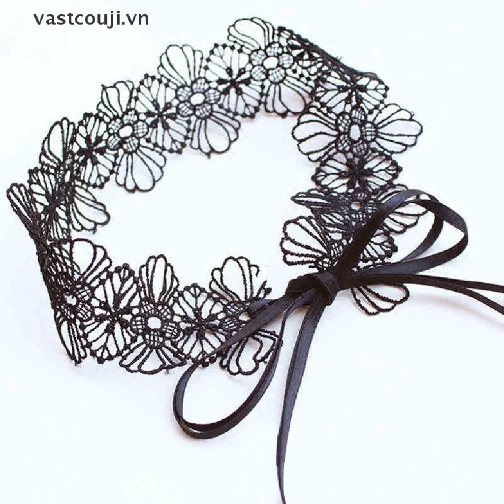 Vòng Cổ Choker Ren Có Thể Điều Chỉnh Phong Cách Gothic Ngọt Ngào Dễ Thương Cho Nữ