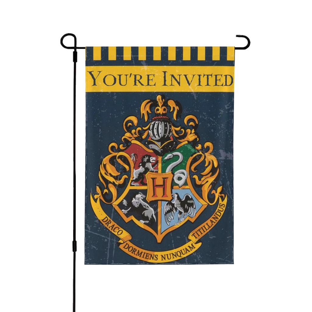 Lá Cờ Hai Mặt In Hình Harry Potter Dùng Để Trang Trí Nhà