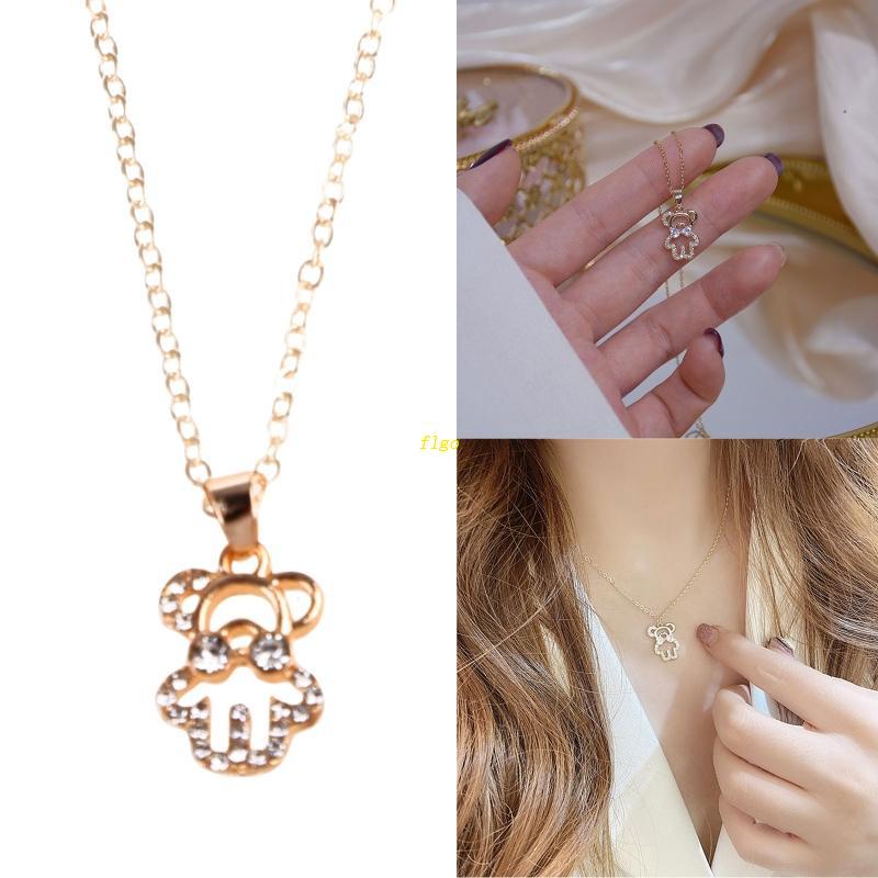 Vòng cổ Mặt Hình Gấu Teddy Dễ Thương