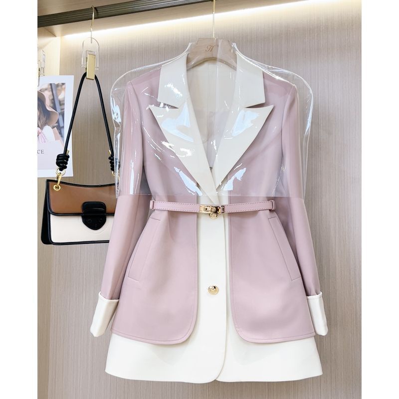 Áo Khoác Suit Thời Trang Pháp 2023 Phối Màu Tương Phản