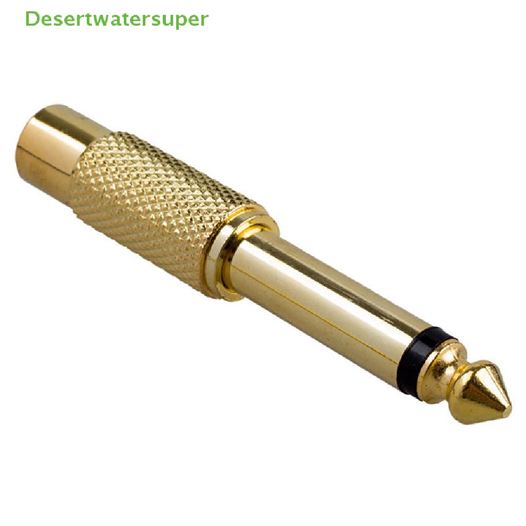 Set 2 Dây Cáp Chuyển Đổi Âm Thanh 6.35mm 1 / 4 &quot;Mono Male Sang RCA Female