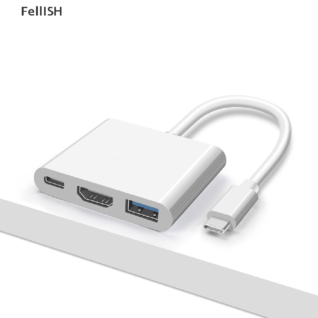 Bộ Chia Cổng USB Type C Sang HDMI 3 Trong 1 4K HDMI USB 3.0 PD 439br Chuyên Dụng