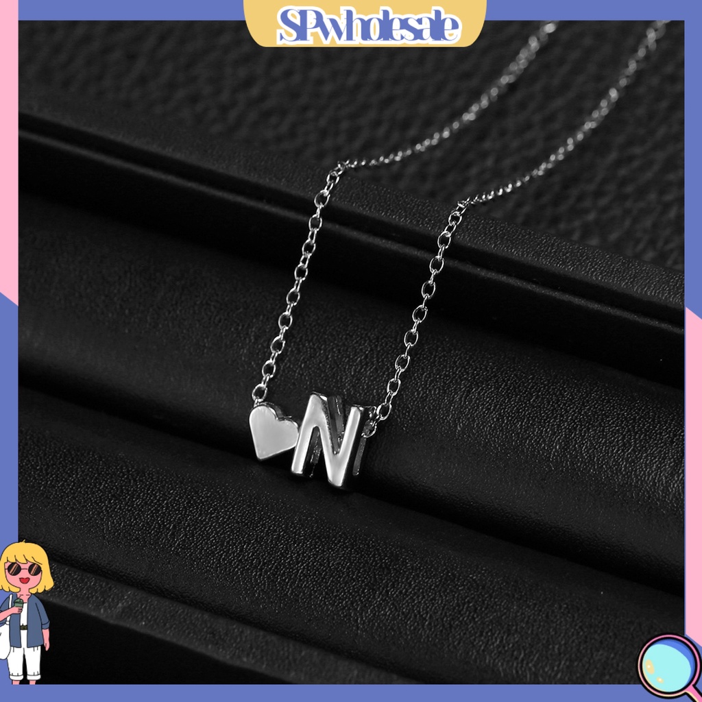 <SPwholesale> Vòng cổ Mặt Chữ Bằng Hợp Kim Không Gỉ Cho Cặp Đôi
