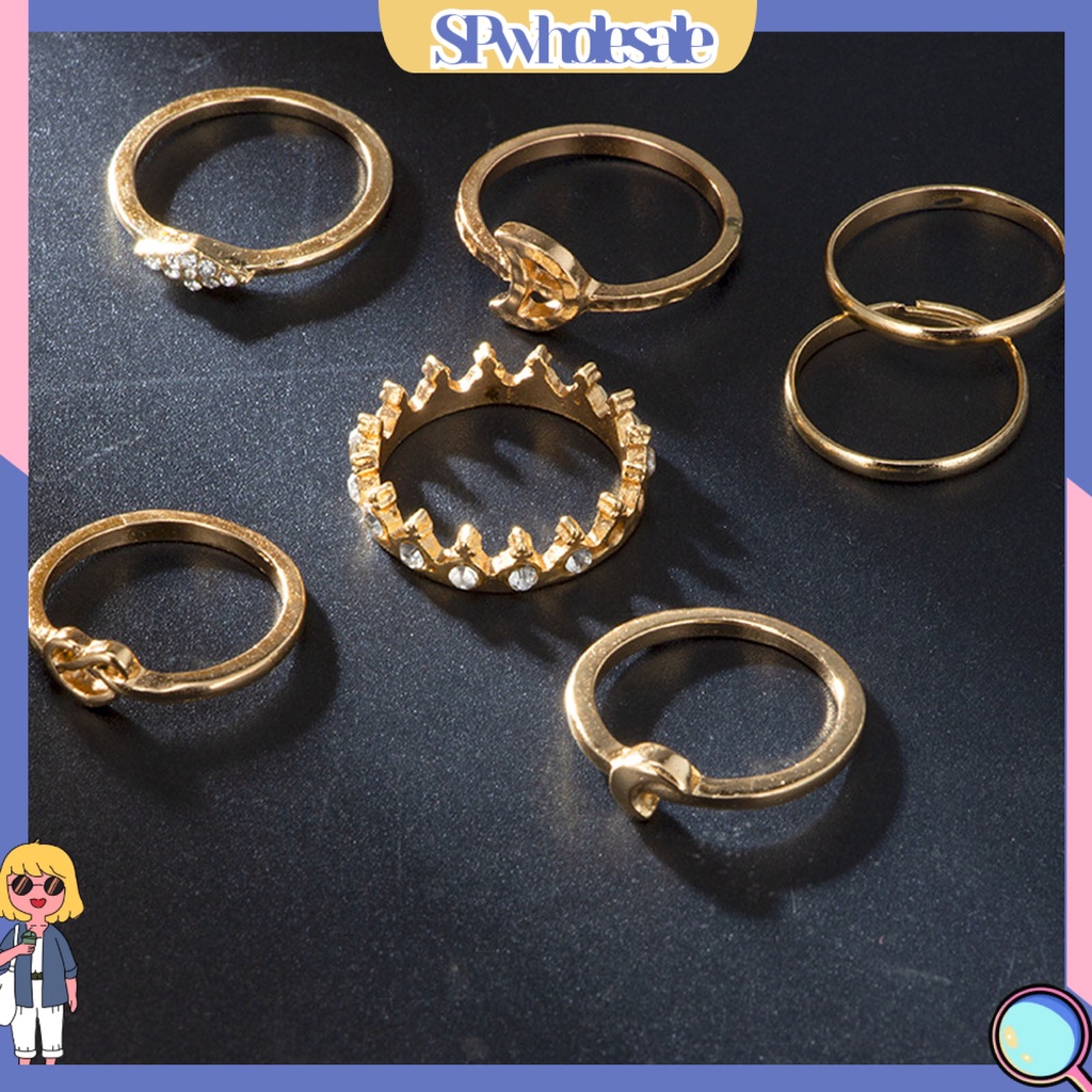 <SPwholesale> Set 13 Nhẫn Đeo Khớp Ngón Tay Nhiều Kiểu Thời Trang Cho Nữ