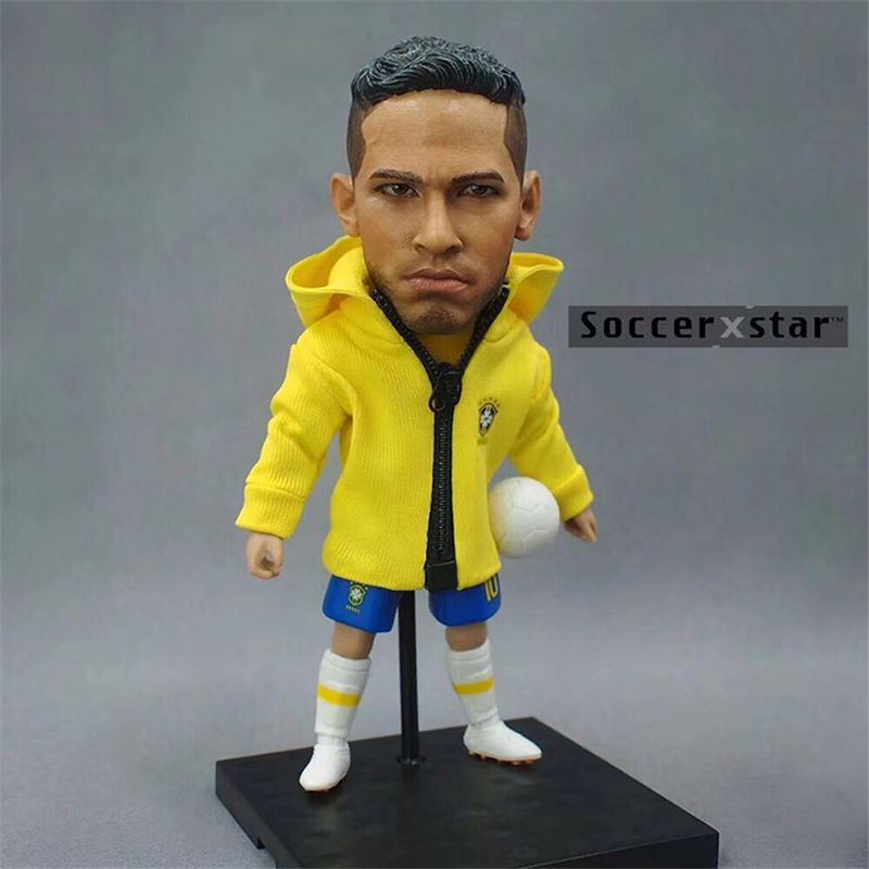 Búp Bê Hình Ngôi Sao Bóng Đá Brazil 10 13cm 2022# Bộ Sưu Tập Gồm Áo Khoác Và Búp Bê Neymar Mặc Áo Khoác