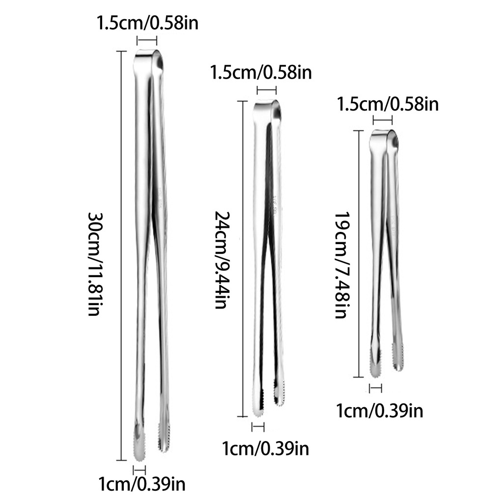 Kẹp Gắp Thức Ăn Bằng Thép Không Gỉ 304 Chống Trượt Đa Năng Tiện Dụng