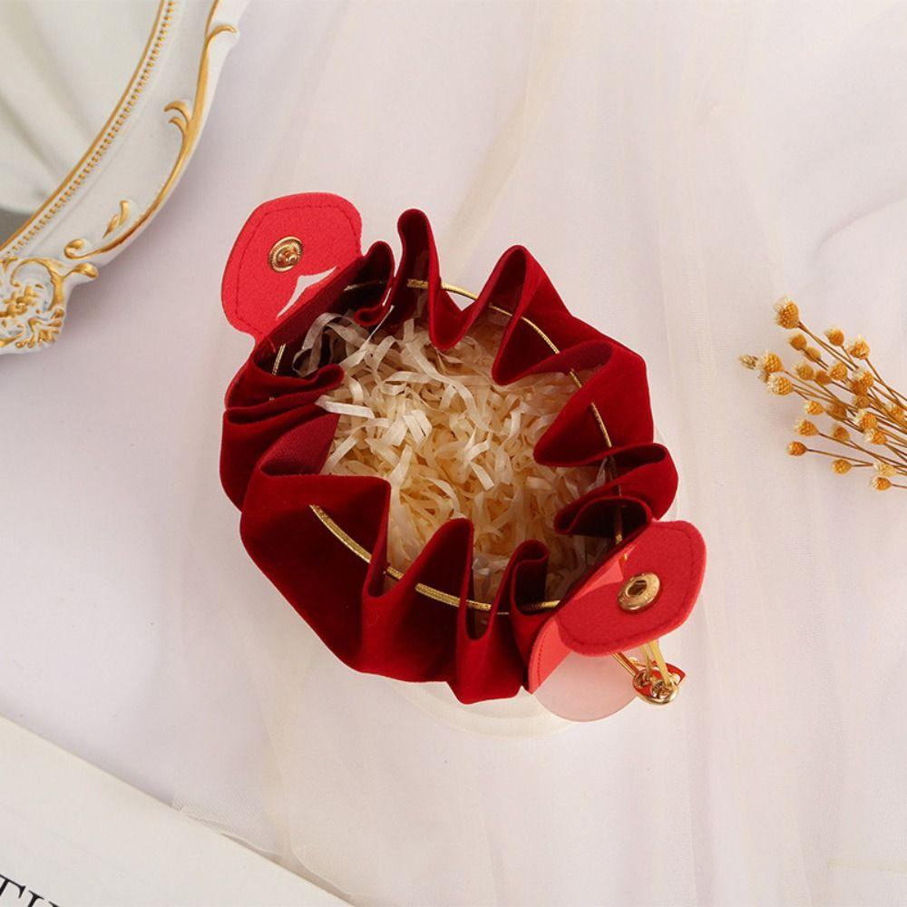 Túi Vải Đựng Kẹo Cầm Tay Thiết Kế Tinh Tế Trang Trí Tiệc Cưới / Sinh Nhật