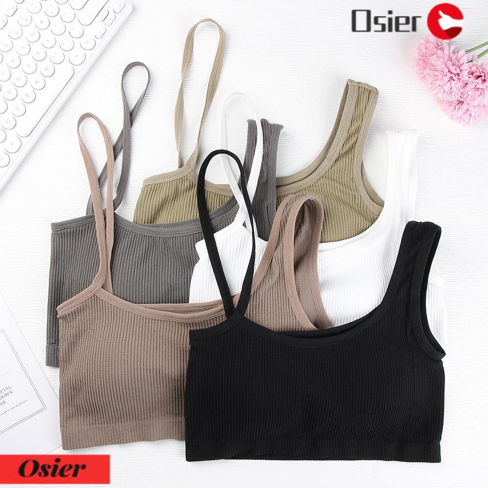 Áo Tank Top Nữ 1 OSIER1 Thời Trang ​ Áo Croptop Thiết Kế Đơn Giản Thời Trang Cho Nữ ​Áo Hai Dây Thiết Kế Không Đồng Đều Xinh Xắn Thời Trang ​Thảm Lót Mùa Hè Kèm Đệm Lót Tiện Dụng