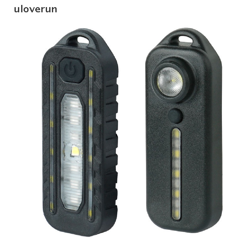 Uloverun Đèn Pin Bóng LED Đeo Vai Ánh Sáng Xanh Đỏ Cảnh Sát Có Kẹp Sạc USB An Toàn Cho Xe Đạp vn